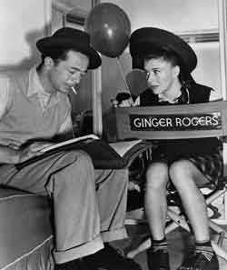 Billy Wilder and Ginger Rogers on the set of 'The Major and the Minor.' © Paramount Pictures/Courtesy of the Margaret Herrick Library, Academy of Motion Picture Arts and Sciences.