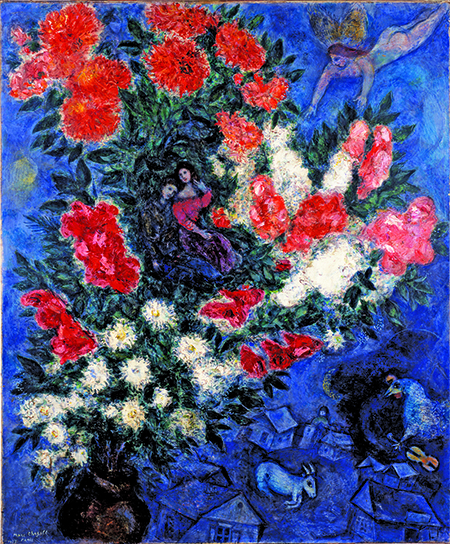 Marc Chagall The Lovers, 1937 Oil on canvas, 108 x 85 cm Donated by Charles Bronfman from the estate of Sayde Bronfman B95.1011