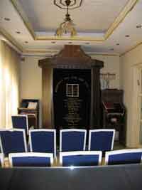 The sanctuary at Chabad House. Photo by Esther Hecht