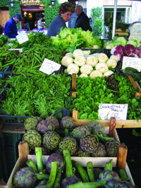 Artichokes for sale in the ghetto