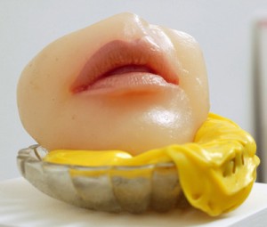 Petit Dessert I (Small Dessert I), 1970–71. Colored polyester resin and glass. Kravis Collection. © The Estate of Alina Szapocznikow/Piotr Stanisławski/ADAGP, Paris. Photo by Thomas Mueller, courtesy Broadway 1602, New York, and Galerie Gisela Capitain GmbH, Cologne.