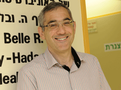 Yehuda Neumark, director of Hadassah's Braun School of Public Health and Community Medicine. Photograph by Debbi Cooper.