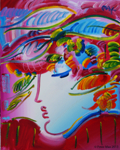 'Beauty on Pink,' Version IX, #14, 2012, acrylic on canvas 60 x 48 inches.