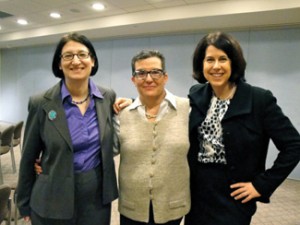 (from left) Rabbi Ellen Flax, Susan Weiss and Donna Gerson. Photo courtesy of Rabbi Ellen Flax.