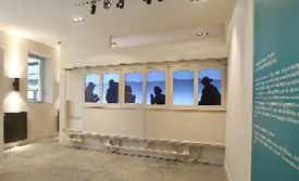 Silhouette filmstrip at Le Lieu de Memoire. Photo courtesy of Jean-Marc Demars.