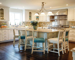The eco-bungalow's stunning kitchen. Photo by Matt Armendariz