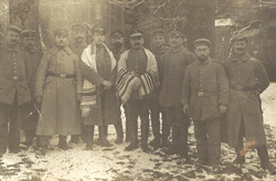 Friedrich 'Fritz' Adler photographed fellow Jewish officers and soldiers—some wearing talitot—in the German 25th Infantry Division. Photo courtesy of Jeffrey Adler, Marvin Adler and Stephanie Adler Greenstein.