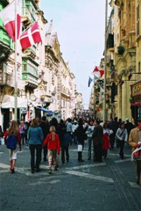 Republic Street in Valletta. Photographed by Esther Hecht