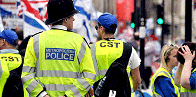 The Community Security Trust, which handles security issues for Britain's Jews, works with local police.