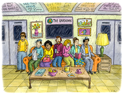 'Subway Sofa,' ©Roz Chast. All rights reserved.