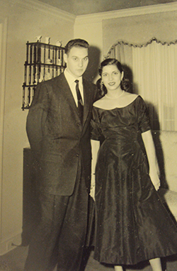 Ruth and Marty together at Marty’s home, following their engagement party, which was held at the Persian Room of the Plaza Hotel in New York City on December 27, 1953. Courtesy of Justice Ginsburg’s Personal Collection.