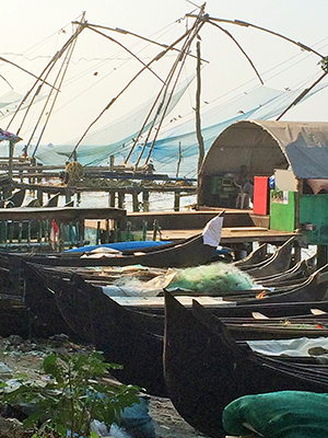 The graceful Chinese fishing nets.