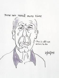A4 Art Print Suzanne LEONARD COHEN lyrics illustration black and white illustration Pen and ink